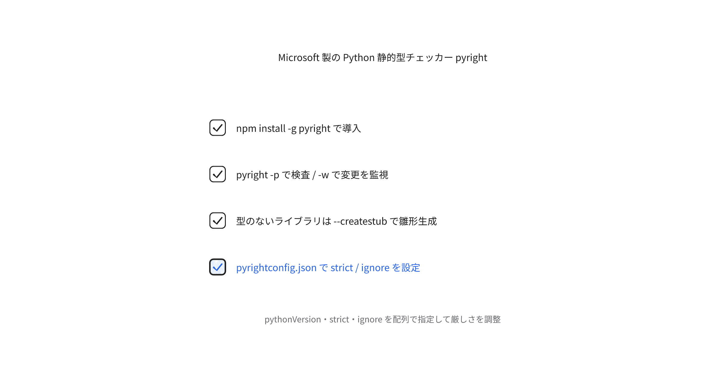 pyright-usage